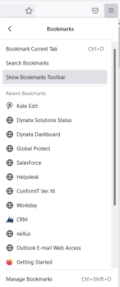 Firefox bookmarks toolbar detail